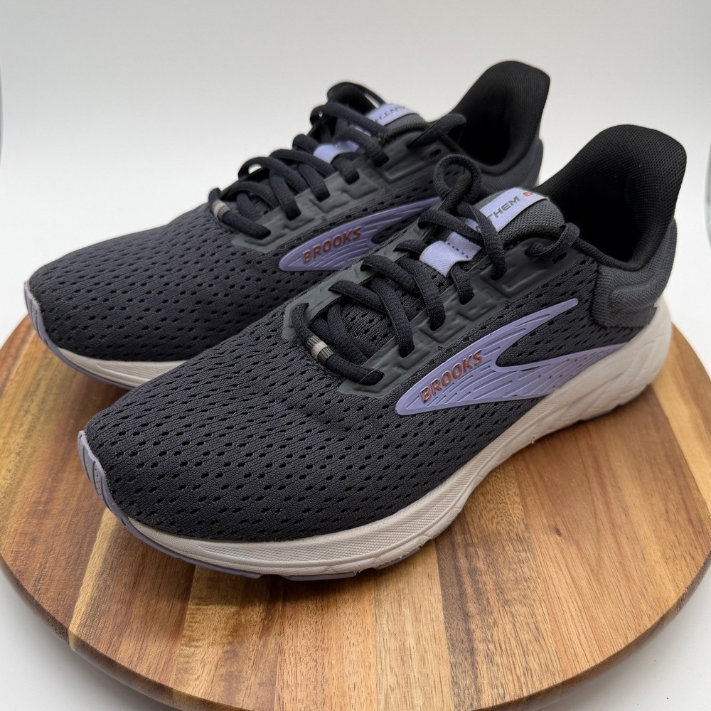 Brooks Anthem 6 Women's Size 8 Running Shoes Black Purple 0484